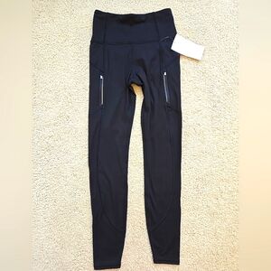 Athleta Rainier Reflective Tight Black High-Rise Leggings